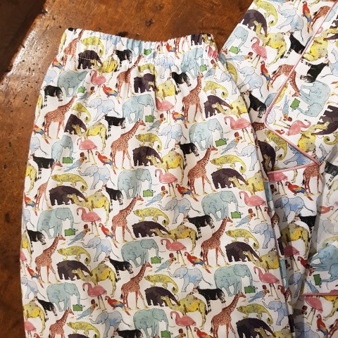 Liberty Zoo - Women Pajama in Liberty London Fabric