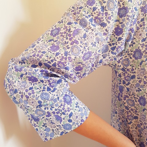 Liberty Danjo Blu - Women Nightgown in Liberty London Fabric