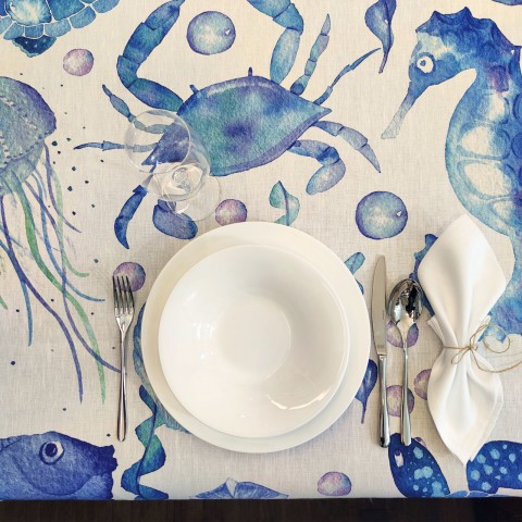 Acquario - Stain Resistant Tablecloth