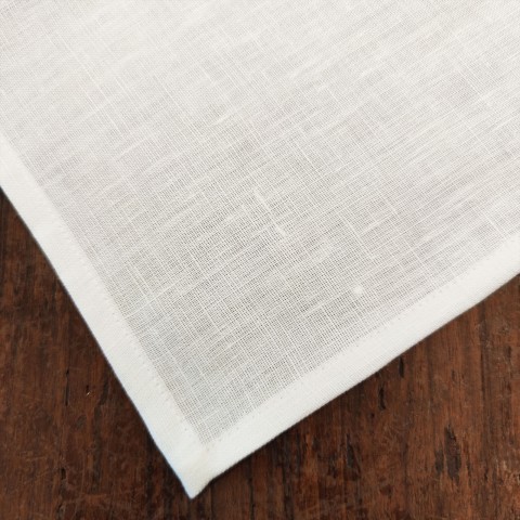 Puro Lino - Tovaglioli in puro lino bianco