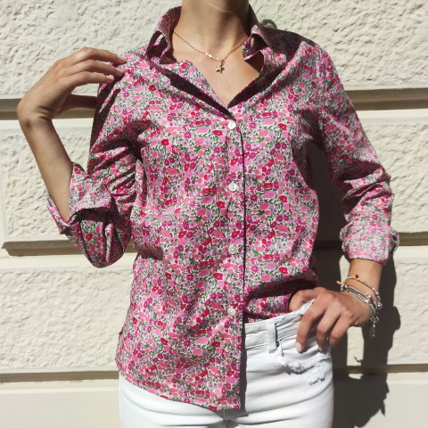 Liberty Poppy Forest - Camicia donna in tessuto Liberty London