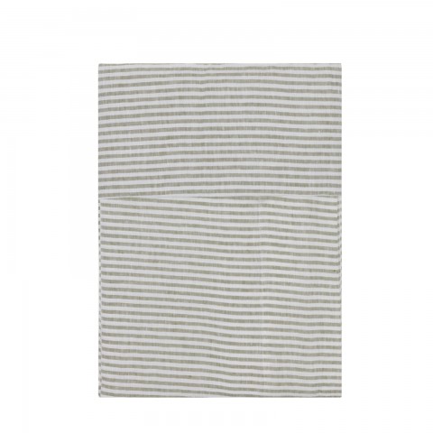 Vintage - Double bed Striped Linen Sheet Set