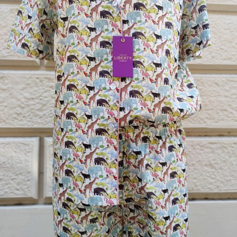 Liberty Zoo short - Women Pajamas in Liberty London Fabric